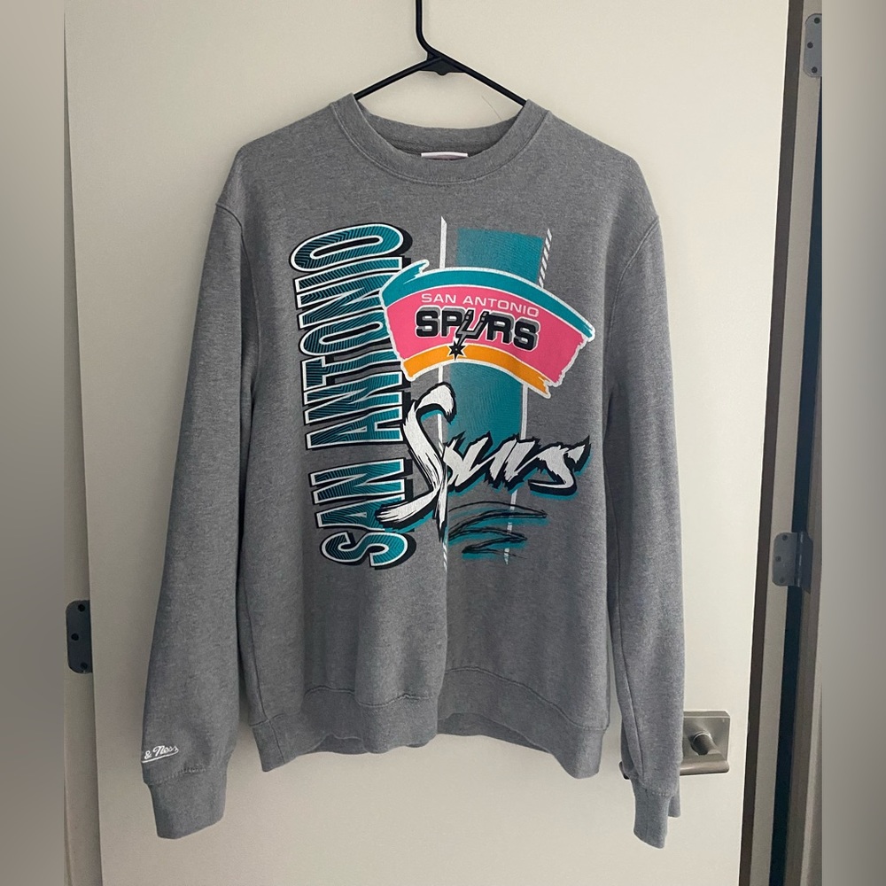 Vintage Mitchell and Ness San Antonio Spurs Crewneck Sweater size M